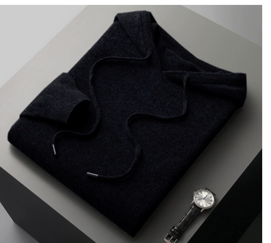 CORTONA LUX 100% CASHMERE HOODED SWEATER