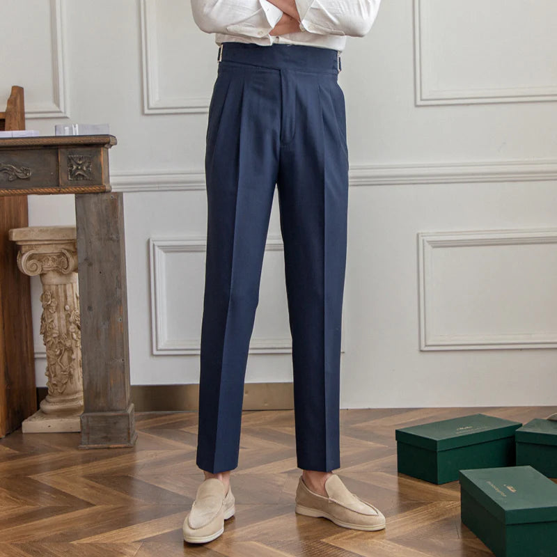 LAZARE HERITAGE PLEATED TROUSERS