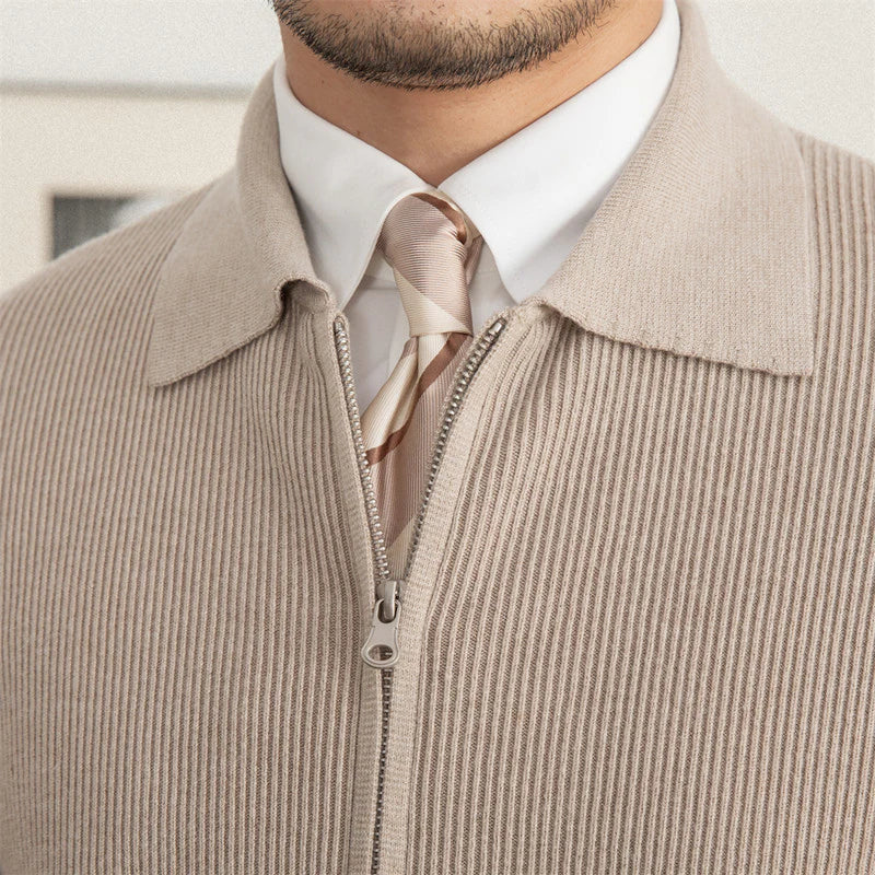 REGENCY TEXTURE WOOL CARDIGAN