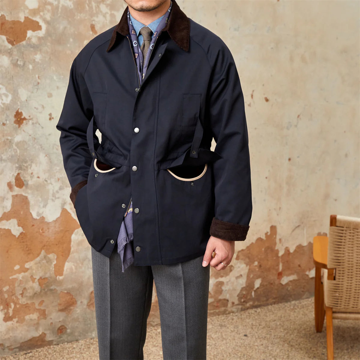 GENEVA COTTON BLEND WATERPROOF CORDURAY JACKET