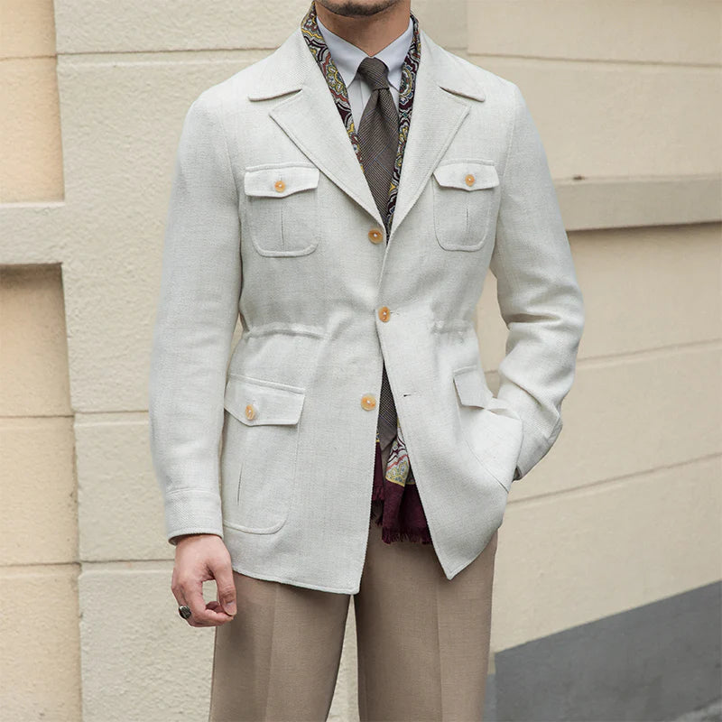 LISBON TAILORED UTILITY COLLAR JACKET