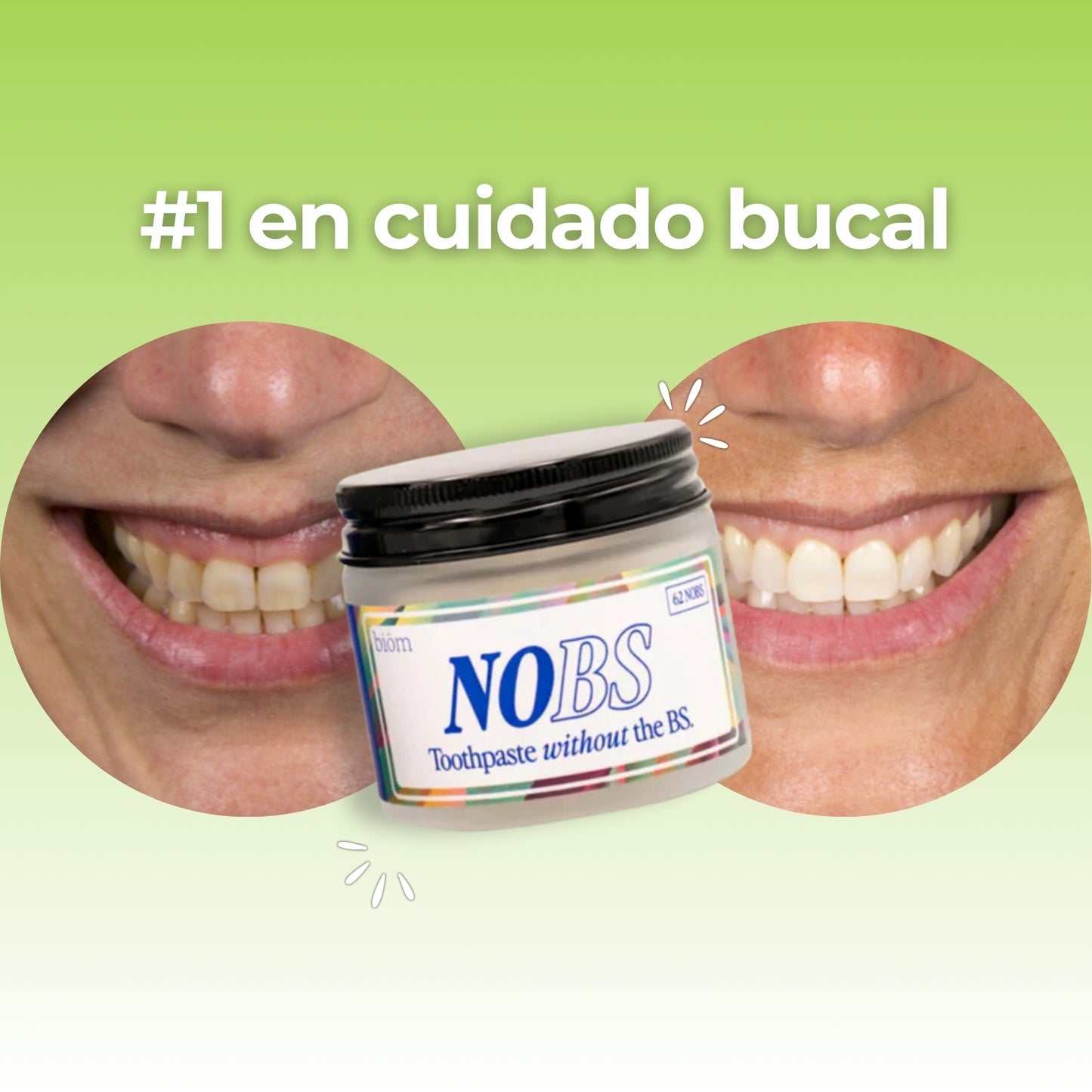 noBS™ - Pasta dental en comprimidos