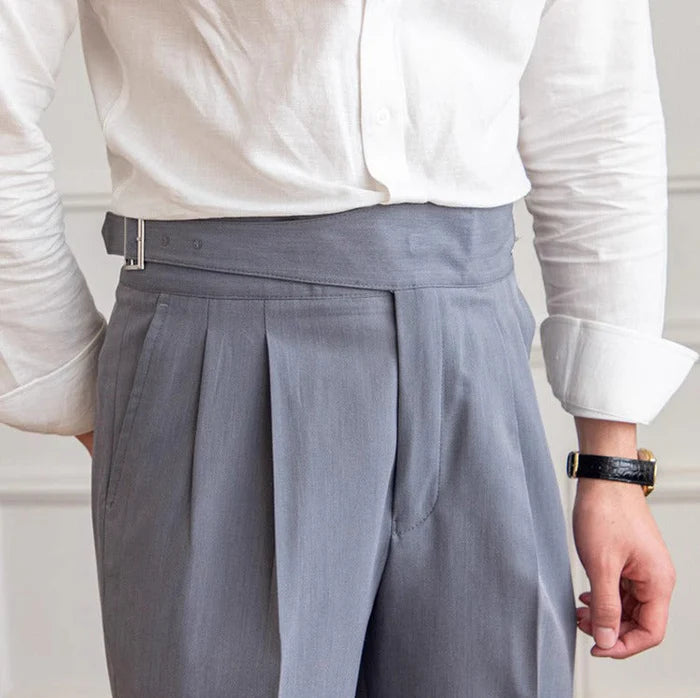 LAZARE HERITAGE PLEATED TROUSERS